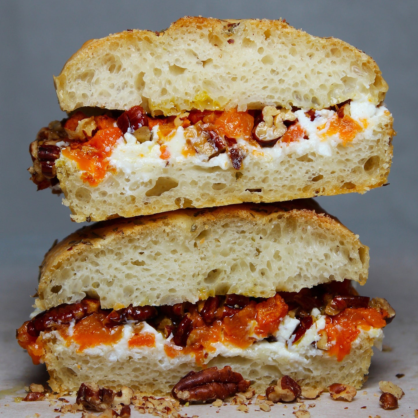 (Vega) Pompoen - Honing-Geroosterde Pecans - Ricotta - Salie Olie